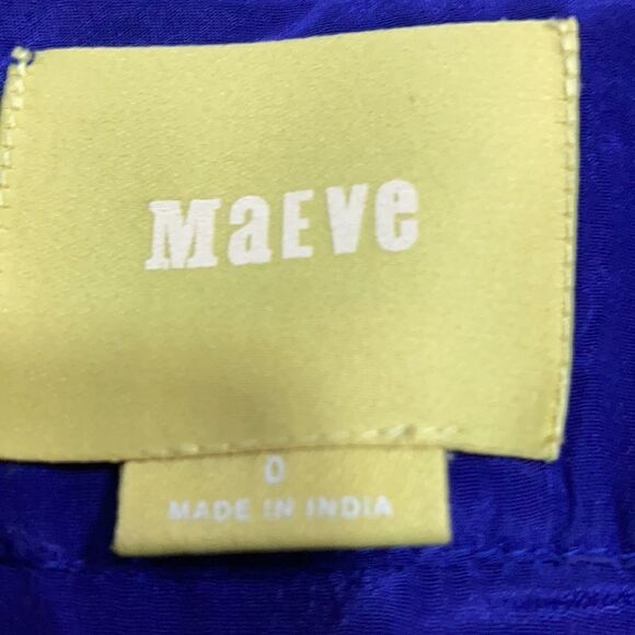 Maeve Anthropologie  Blue cross over embroider blouse - Picture 6 of 9